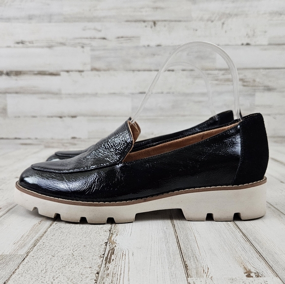 VIONIC Womens Kensley Patent Leather Black Slip-On Loafers Shoes - Picture 3 of 7